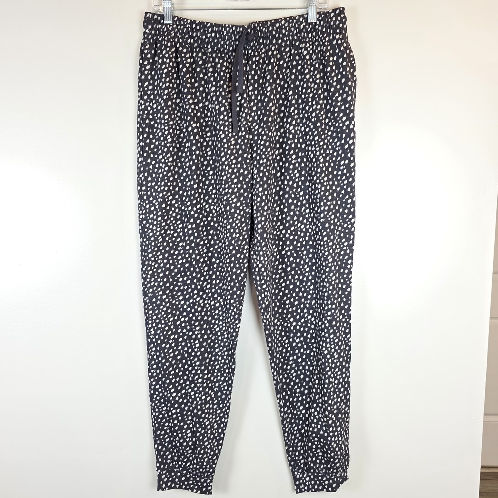 Karen Neuburger‎ Women's Black and White Bottom Pajama Pants Large.D187.